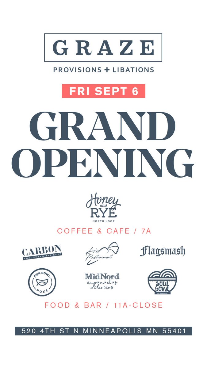 The wait is almost over! TOMORROW prepare yourself for our official GRAND OPENING in the #NorthLoop Coffee window opens at 6:30a + cafe hours at 7:00a! See you there!