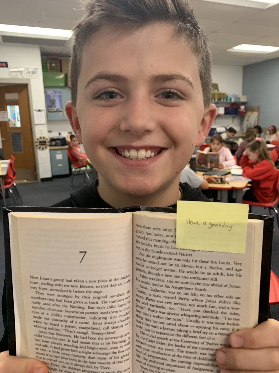 D found a kind note in his book today :) <a href="/AHSD25South/">South Middle School</a> @sms6east  #southlearns