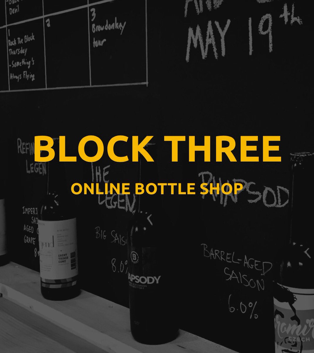 BlockThree's tweet photo. Did you know you can order our beers through our online bottle shop?! https://t.co/OhIDEnwYVO  
You can also order our King Street Saison, Beauty and the Belgian, and Fickle Mistress from the LCBO website and either have them delivered to your house or to your local LCBO store! https://t.co/vTV6s9gd1K