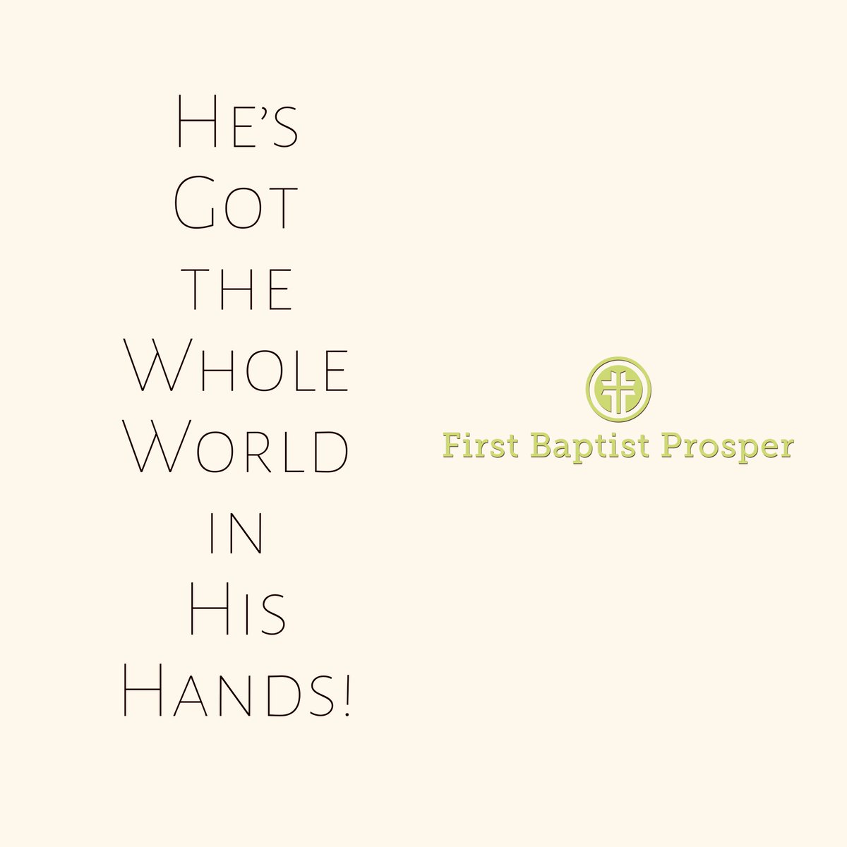 FBCProsper's tweet image. #YesHeDoes #RestWellTonightChurch