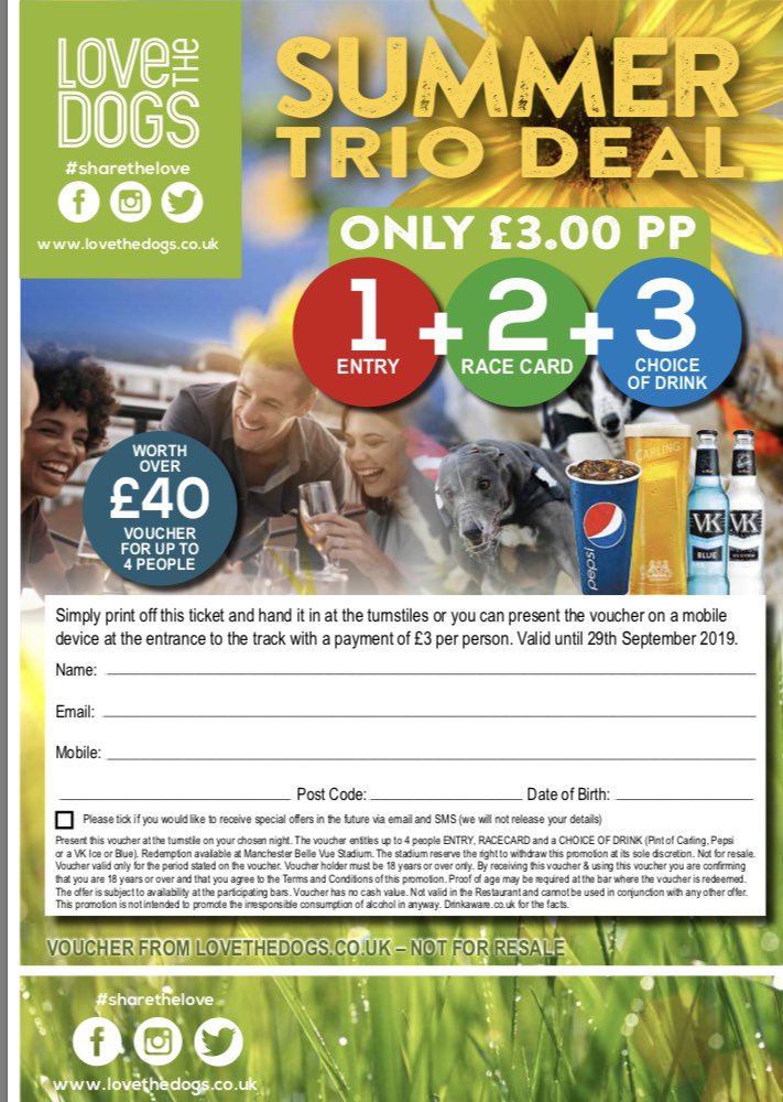 BelleVuedogs's tweet photo. Don't forget to download your Trio Voucher for Saturday Race Meeting... https://t.co/PkgY55o5bg https://t.co/TWsDaCN4u9