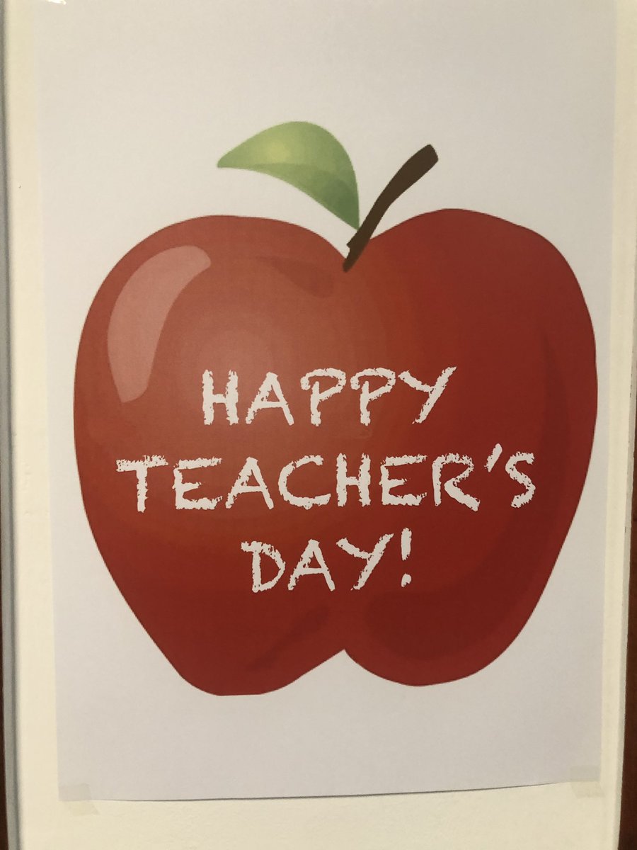 Happy teachers day! Very fortunate to work with such an amazing group of talented and dedicated educators. Have a great day everyone #EYPYGEMS @GEMS_Singapore