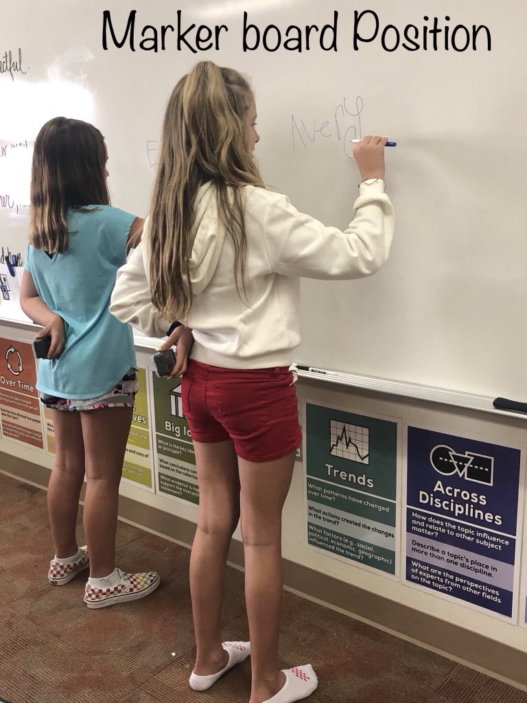 christemont's tweet image. We are learning new procedures that get us up and moving and makes our learning stick. #multisensoryteaching #BeckTrueBlue #WildatBeck @BeckElem