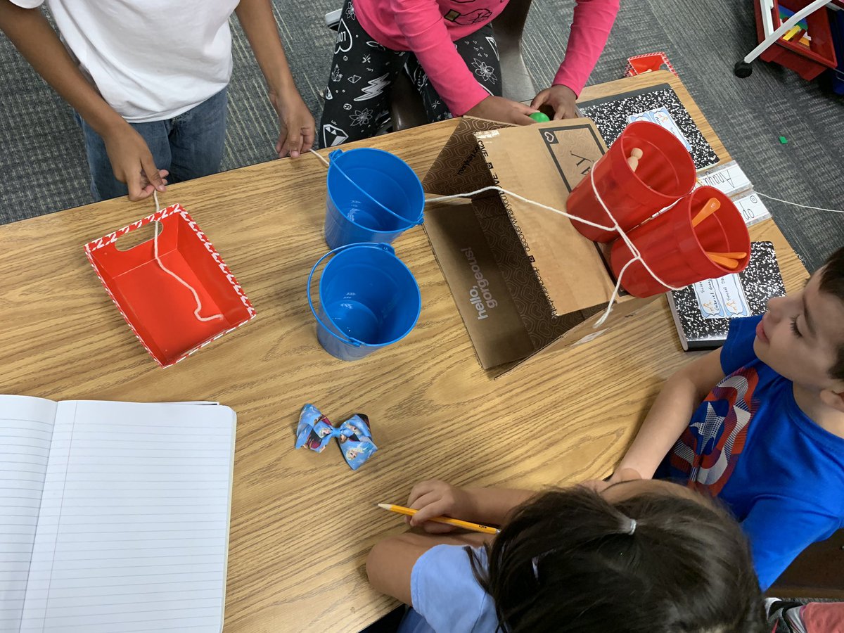 MsBush2022's tweet photo. 2nd graders hard at work building their own Rube Goldberg machine to test! #chainreation @whitgiraffes #yearofwe https://t.co/Vv8VT7fnfW