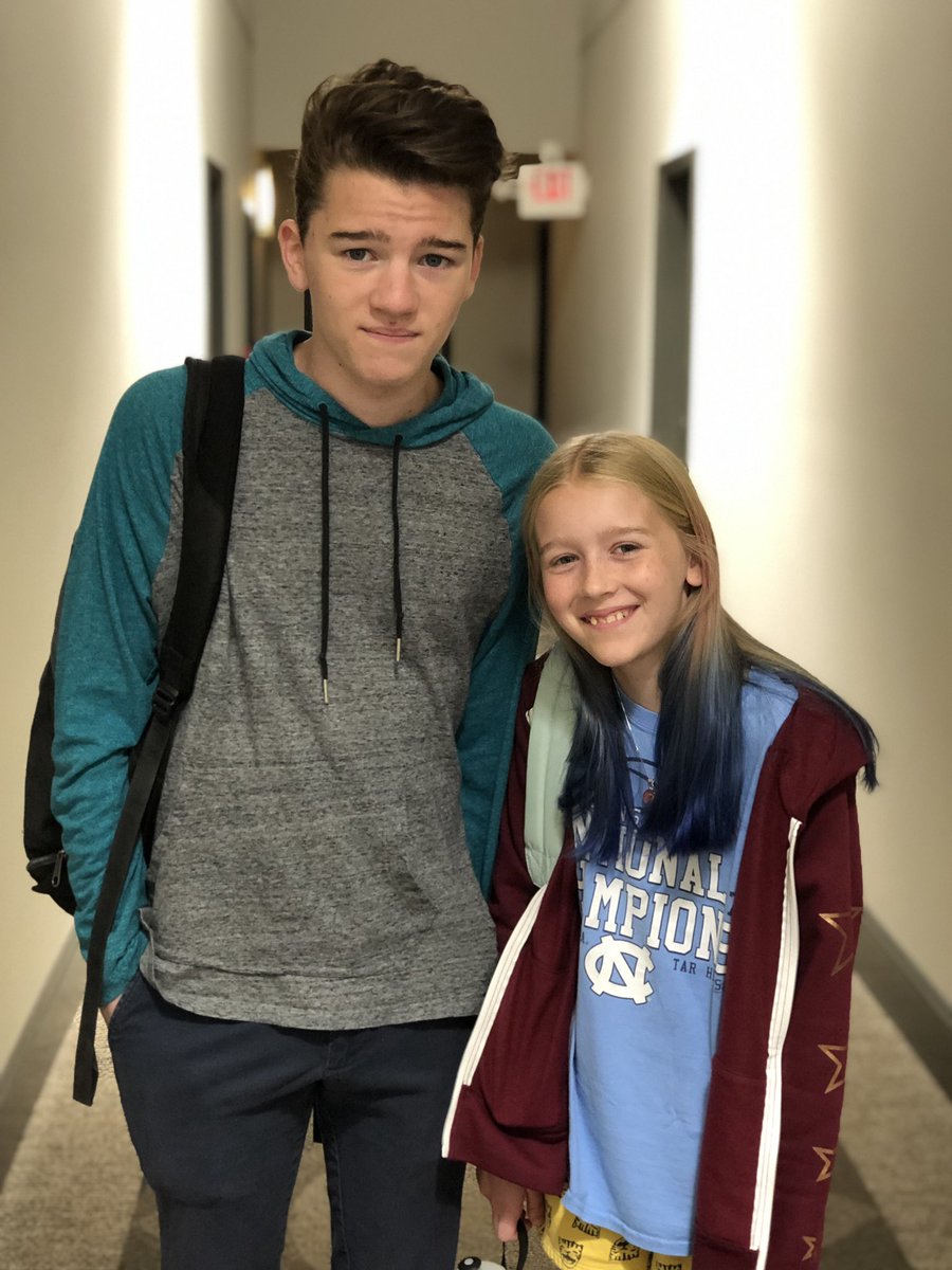 BakeOrDie's tweet photo. @DaltonRoss thought you would appreciate the First Day if School difference between a 16 year old and an 11 year old 🙄🤣 https://t.co/B0exkoQ6IT