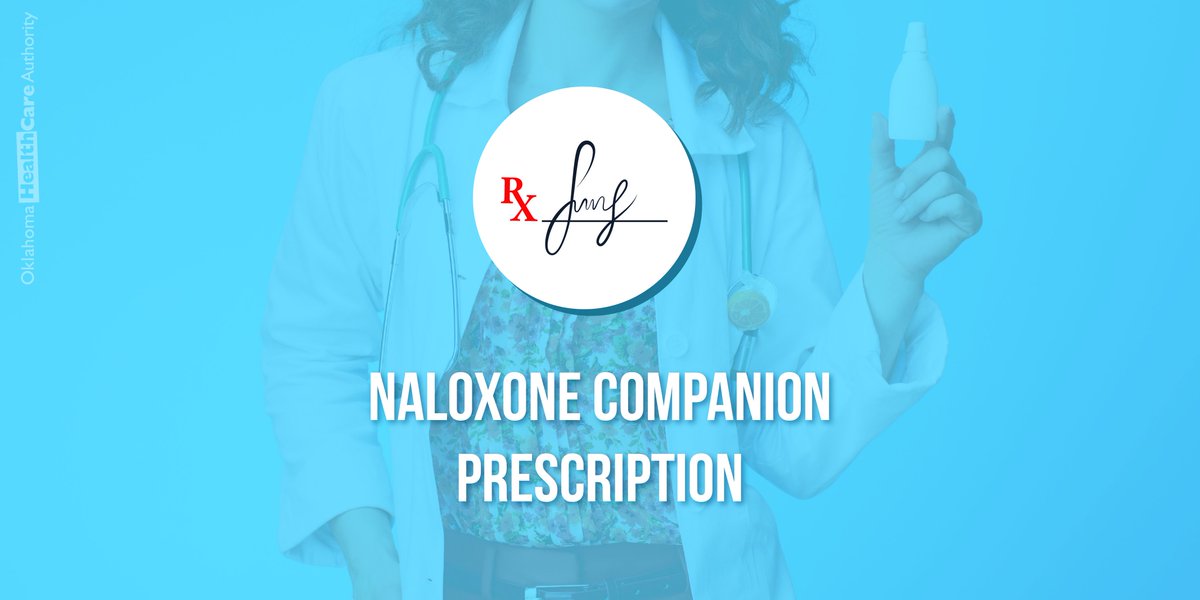 ok_hca's tweet photo. Naloxone, the opioid overdose antidote, should be prescribed with all MAT prescriptions. Providers are encouraged to co-prescribe this life-saving drug to all at-risk patients.
Learn more at https://t.co/YId370Lthe #okhca https://t.co/kpGeyUsIYm