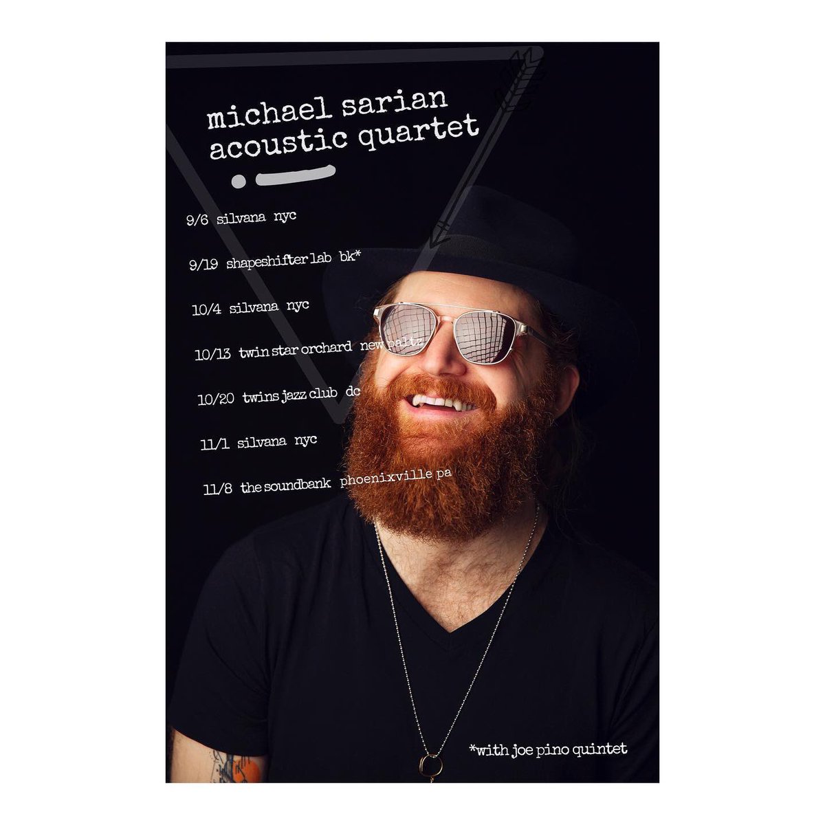 Train at Evolution? Then you should recognize this Ginger Stud, Michael Sarian. If you are a Jazz lover please check him out. He’s got the lungs of a swimmer, fingers of a pianist, and lips like Jason Momoa. 😂 #EastCoastTour #Jazz #AcousticQuartet