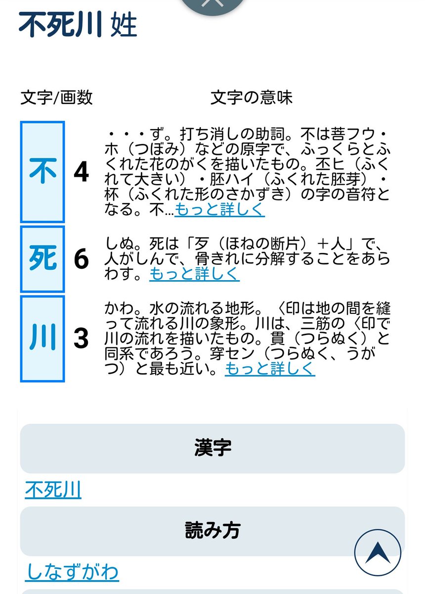 ぞの On Twitter 不死川って実在する名字なんや W 奈良県に多くて10人ほどおられるっぽい