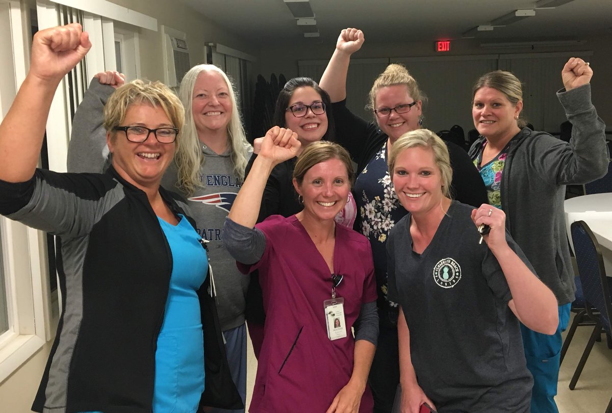MeNursesUnion's tweet image. Caregivers at Calais Regional Hospital just voted overwhelmingly to authorize the first strike in the history of their hospital. 

When patient care is under attack, what do they do? Stand up, fight back!