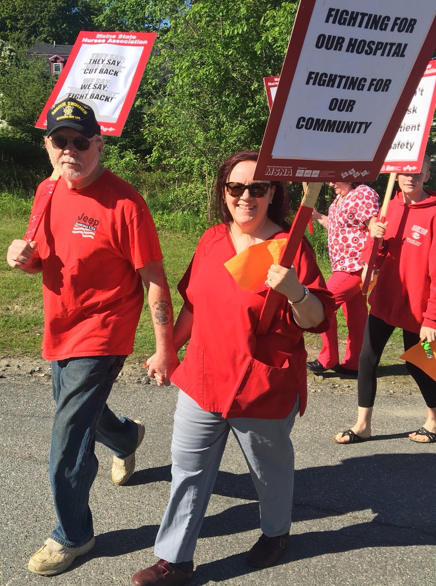 MeNursesUnion's tweet image. Caregivers at Calais Regional Hospital just voted overwhelmingly to authorize the first strike in the history of their hospital. 

When patient care is under attack, what do they do? Stand up, fight back!