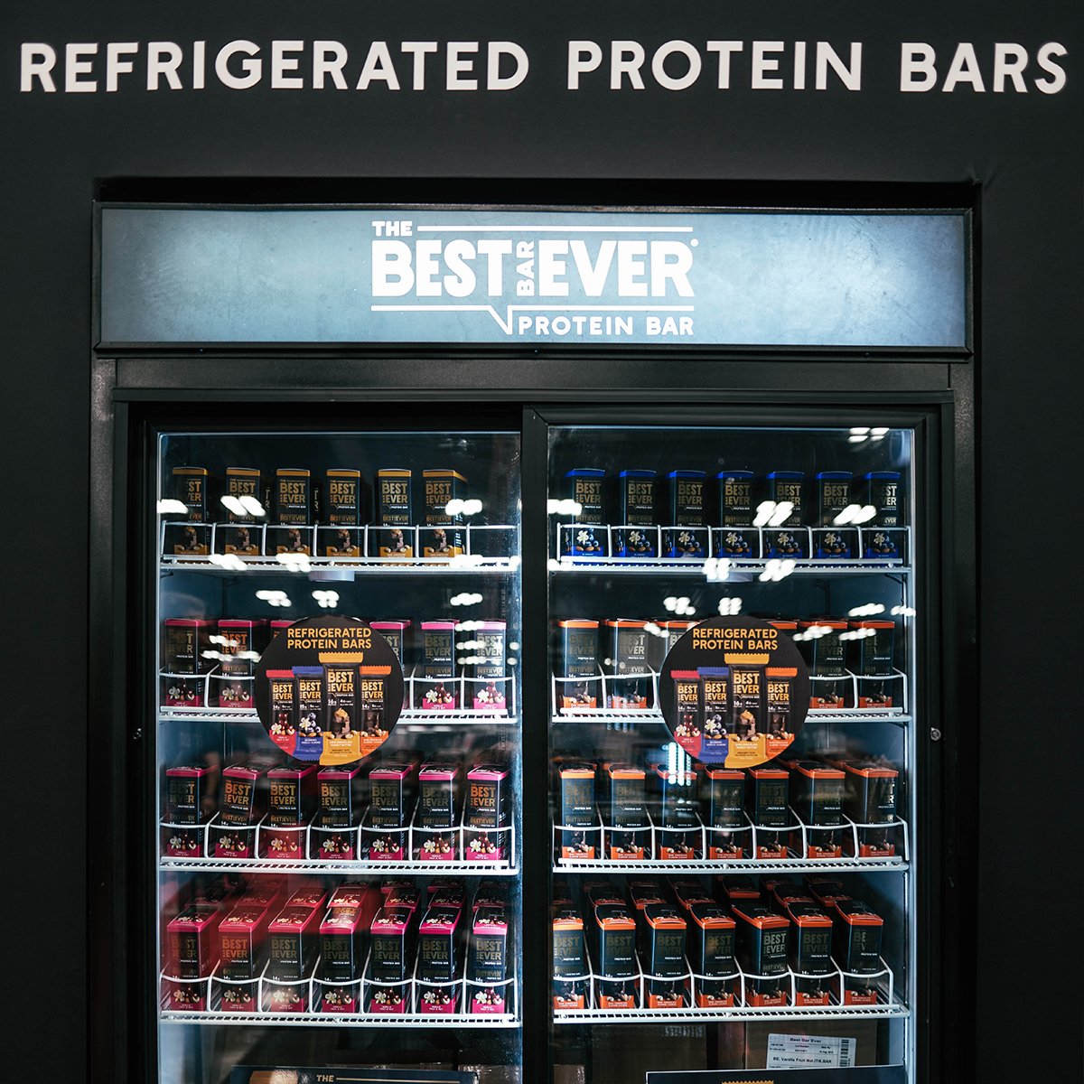 TheBestBarEver's tweet photo. Pictured: Our preservative. (Yes, it’s a fridge.) Because Best Bar Ever is made of real ingredients – and zero added preservatives – it relies on refrigeration to stay fresh. Not lab experiments. https://t.co/Za3Nkj0VnN