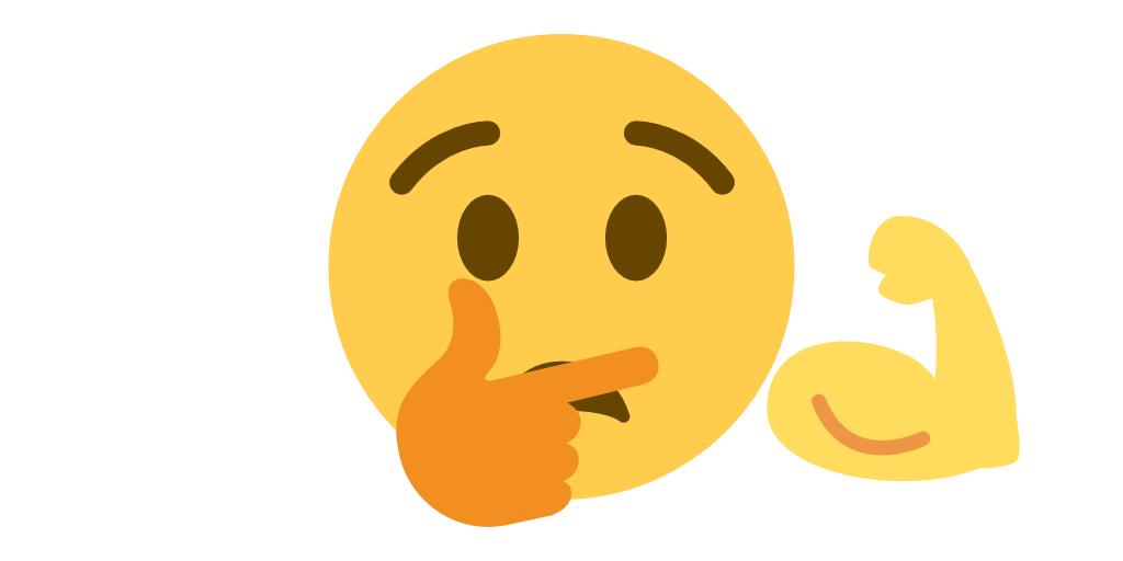 O Xrhsths Emoji Mashup Bot Sto Twitter Anguished Thinking Flexed Biceps T Co Jdnbrwsba0 Twitter