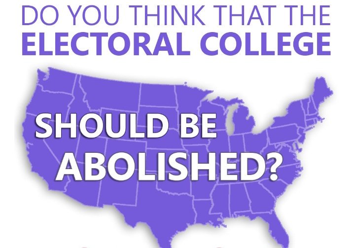 PnykaAssembly's tweet photo. The Electoral College has caused a lot of controversies, especially in the aftermath of the 2016 election. Do you think the Electoral College should be abolished? Why or why not? https://t.co/OC1XF67o78