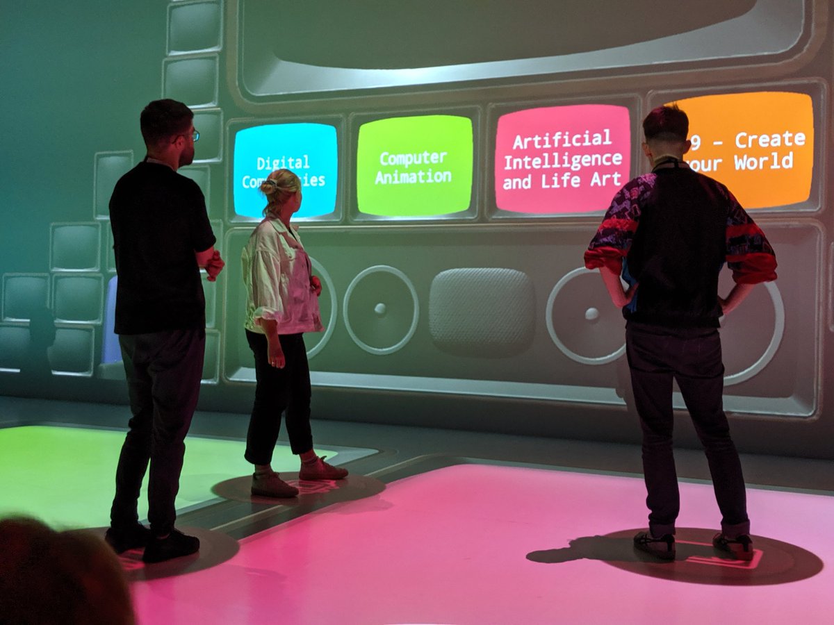 GangMan_'s tweet photo. First public showing of "Deep Quiz", our interactive quiz game, today in #DeepSpace8K of the @ArsElectronica Center. #ARS2019 #PlayfulInteractiveEnvironments https://t.co/cFgIgQyAUP