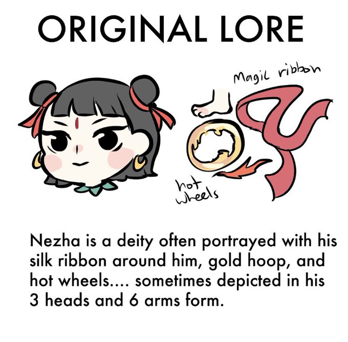 Basically the original story is about Nezha, the lotus prince, who gets into trouble ead ends up in various fights.
https://t.co/hi6H931gGK
The movie is loosely based on the lore, and tells it's own tale with new and interesting twists! 
