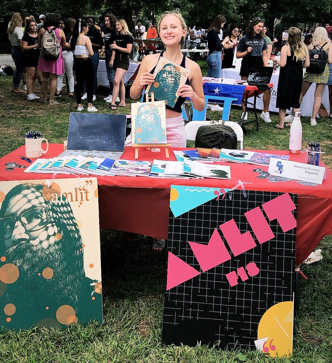 amlitmag's tweet photo. the involvement fair was lovely today!! thank you to everyone who came!

in other news, we have our GENERAL INTEREST MEETING tomorrow at 4:30 in the Battelle Atrium! snax will be there! https://t.co/ZthtdLabHJ