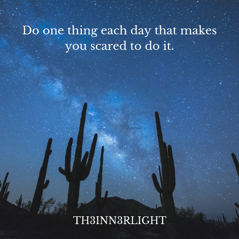 Do one thing each day that makes you scared to do it. #inspirationalquotesaboutlife #inspirationquotesandsayings #inspirationalquotes #inspirationalquotesofinstagram #tamilinspirationquotes #inspirationaquotes #hindiinspirationalquotes #inspirationquotes