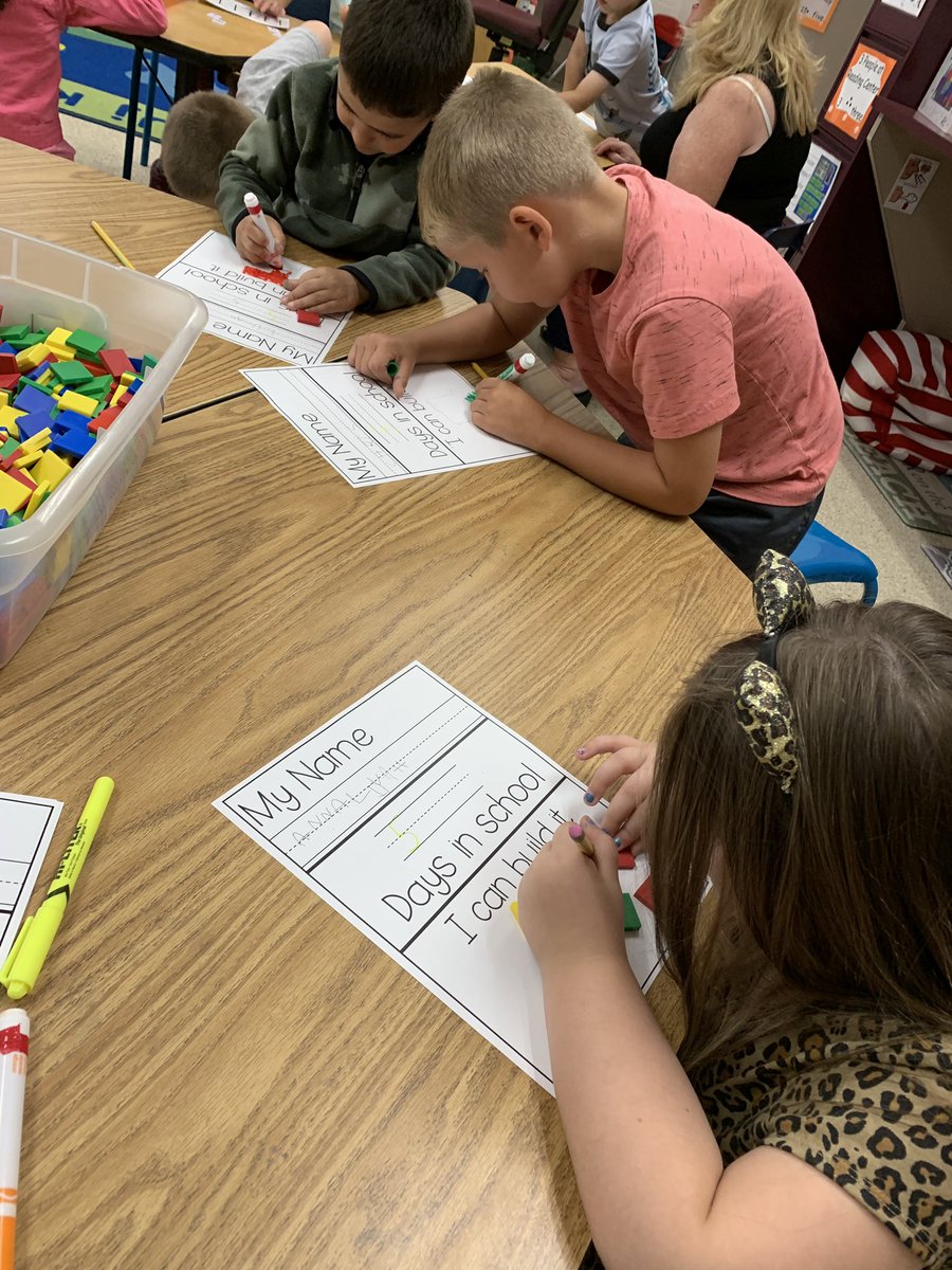 Kinder_StGelais's tweet photo. First go with Work Stations! Students were exploring the #5! #tpsprepares https://t.co/uICZlaKzBF