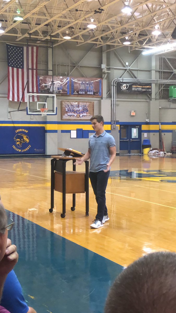 SHSJacketFB's tweet photo. Colby and Alden representing the football program speaking at FCA today! https://t.co/azRCzcitmf