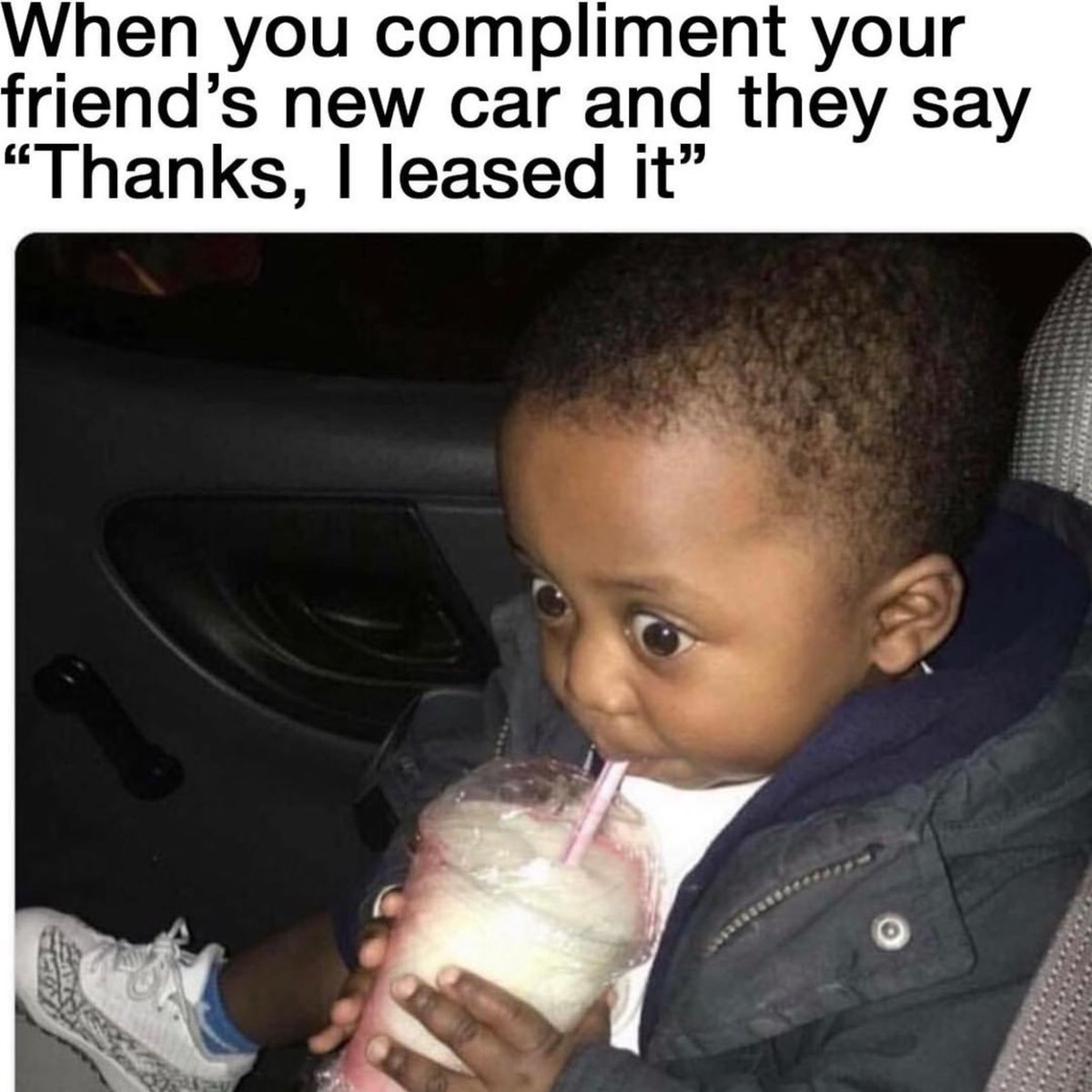 Paychecks2Power's tweet image. Let me drink this milkshake and mind my business 🥤👀 as you drive a car the most expensive way possible 🤦🏾‍♂️ #paychecks2power #tbt