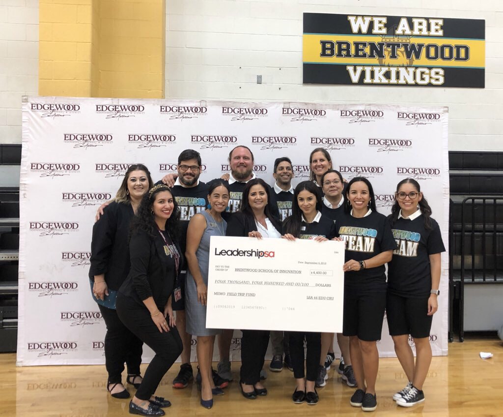connie_gonz's tweet photo. ...a $4,400 grant so @EISDofSA Brentwood MS students can enjoy a field trip (or two).💰Let’s not forget our kiddos deserve a little fun! 🥳 #lsa44 #EDUCRU https://t.co/whihcTFKNG
