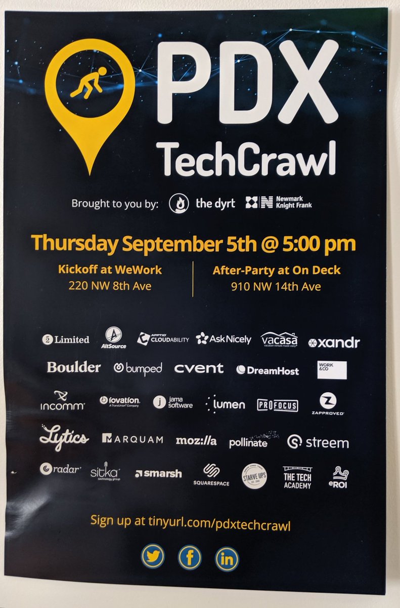 DreamHost's tweet image. See you soon, @PDXTechCrawl! Come visit us at the American Bank Building and have a chat! #PDXTechCrawl