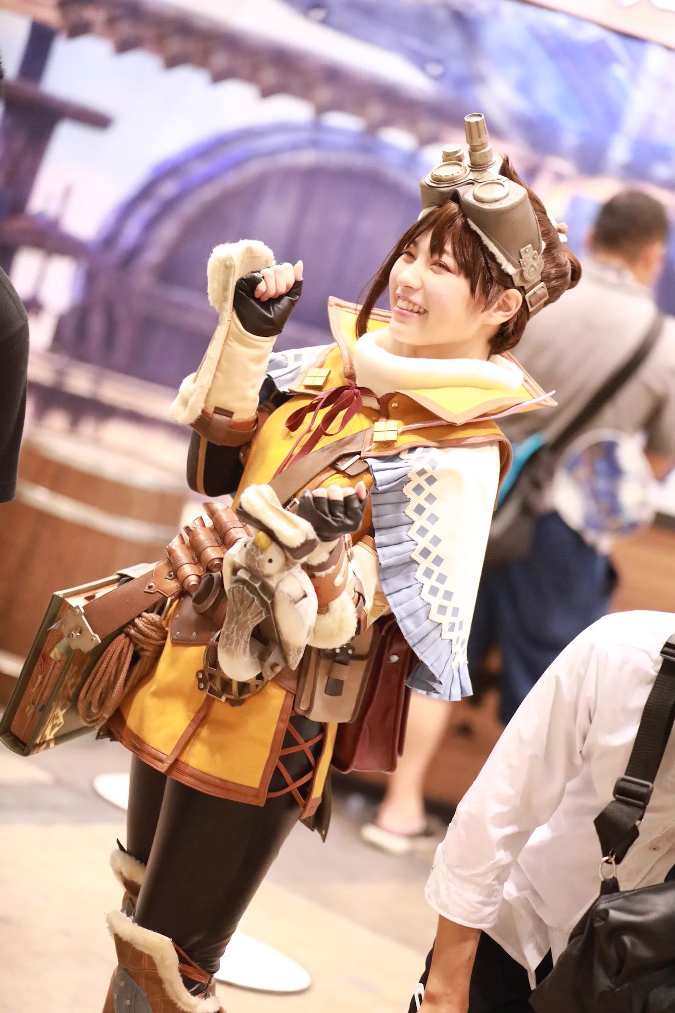 二次元に実写が勝ってる！！モンハンの受付嬢のコスプレ！！！