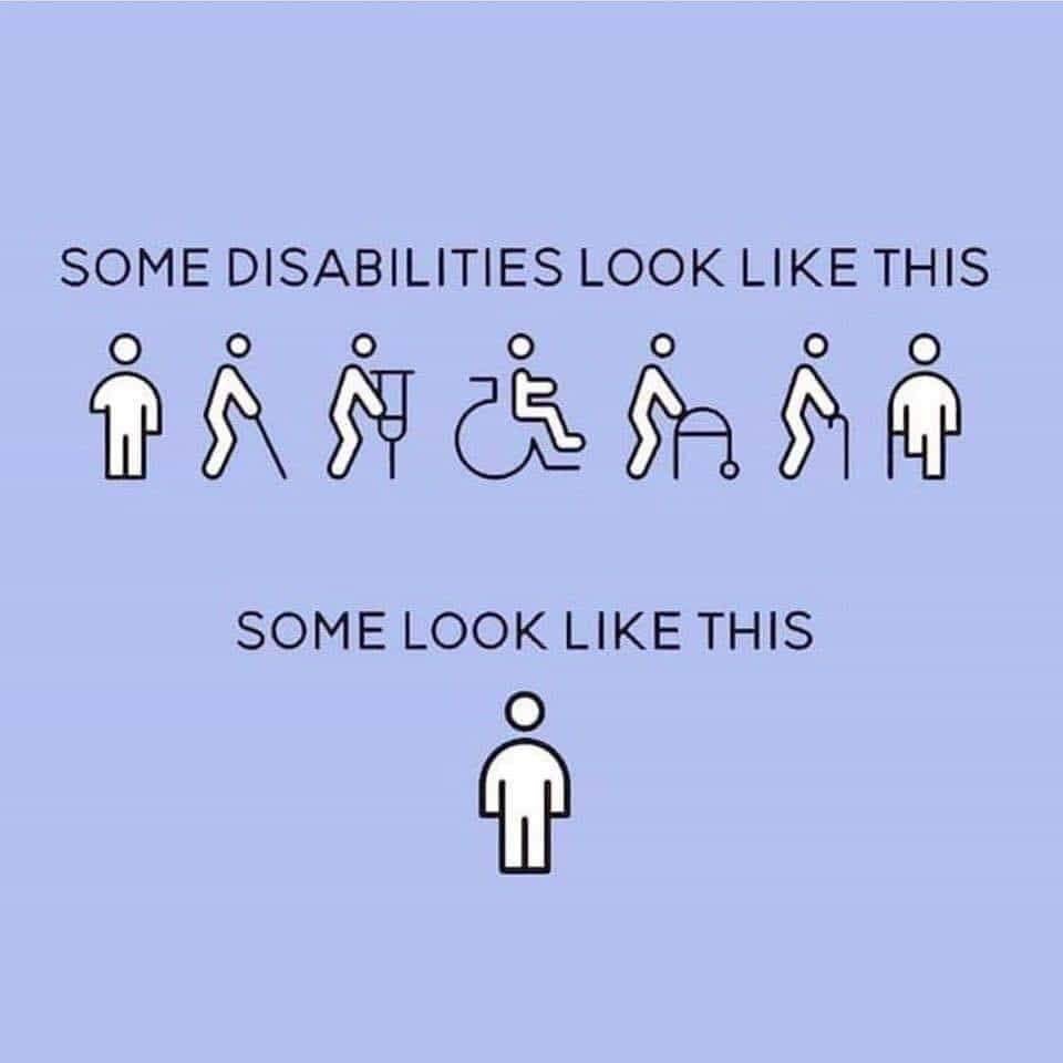 Gen Ashley på Twitter: "#ThursdayThoughts (it's still Thursday somewhere) Disability does not have a single appearance nor form. Some disabilities could not be easily seen. Most are invisible, but equally incapacitating. https://t.co/oohHQAFGzQ" /
