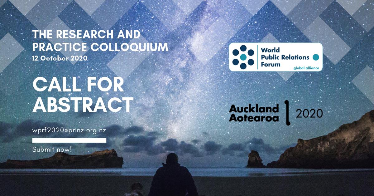 Calling researchers, educators, students and academic thought-leaders from around the world to submit extended abstracts of 1,500-words, in English, relating to the WPRF2020's theme 'Connecting with Courage'! 
For more information, visit worldprforum.com/call-for-paper….