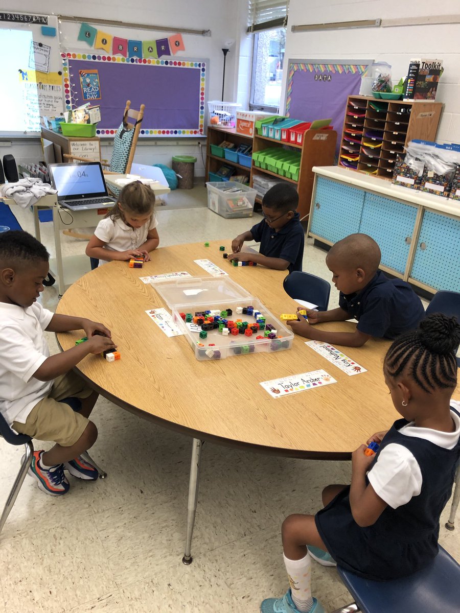 Working hard at trying out math stations! @ChimborazoES <a href="/RPS_Schools/">Richmond Public Schools</a>