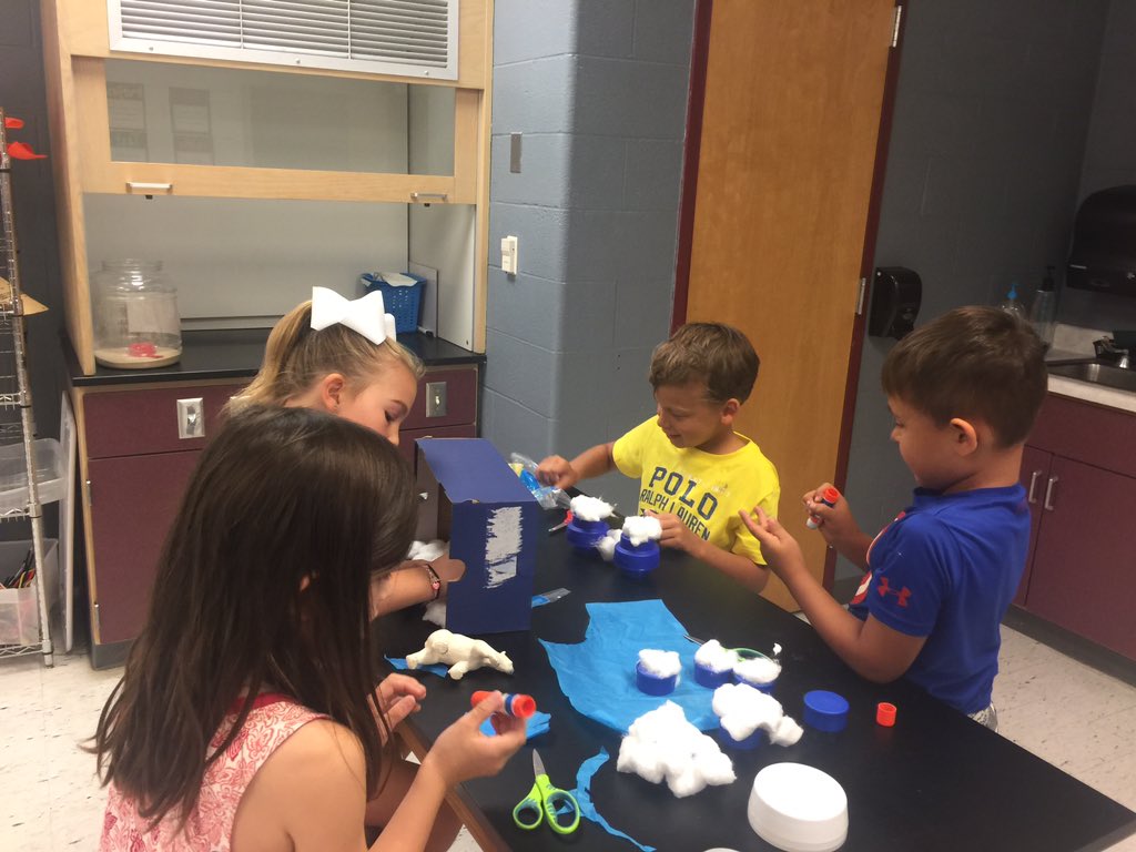 Learning about habitats and animal adaptations in the STEM Lab today!