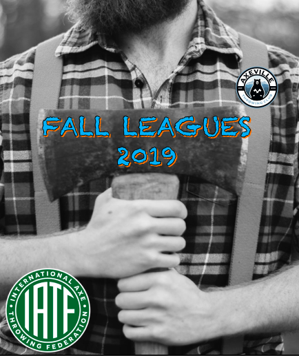 Fall Leagues starting 9/30.  Booking going live soon.  Grab your friends and co-workers and get your axe to Axeville!