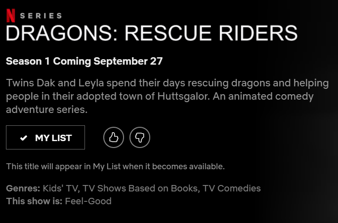 HTTYDCountdown's tweet photo. The release date for #RescueRiders has been confirmed by Netflix themselves! (September 27th) https://t.co/flWsAaRl3M https://t.co/eSYlpf1ToG