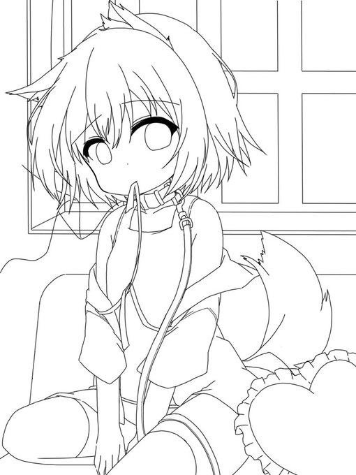 線画終わった～('-`)=3 