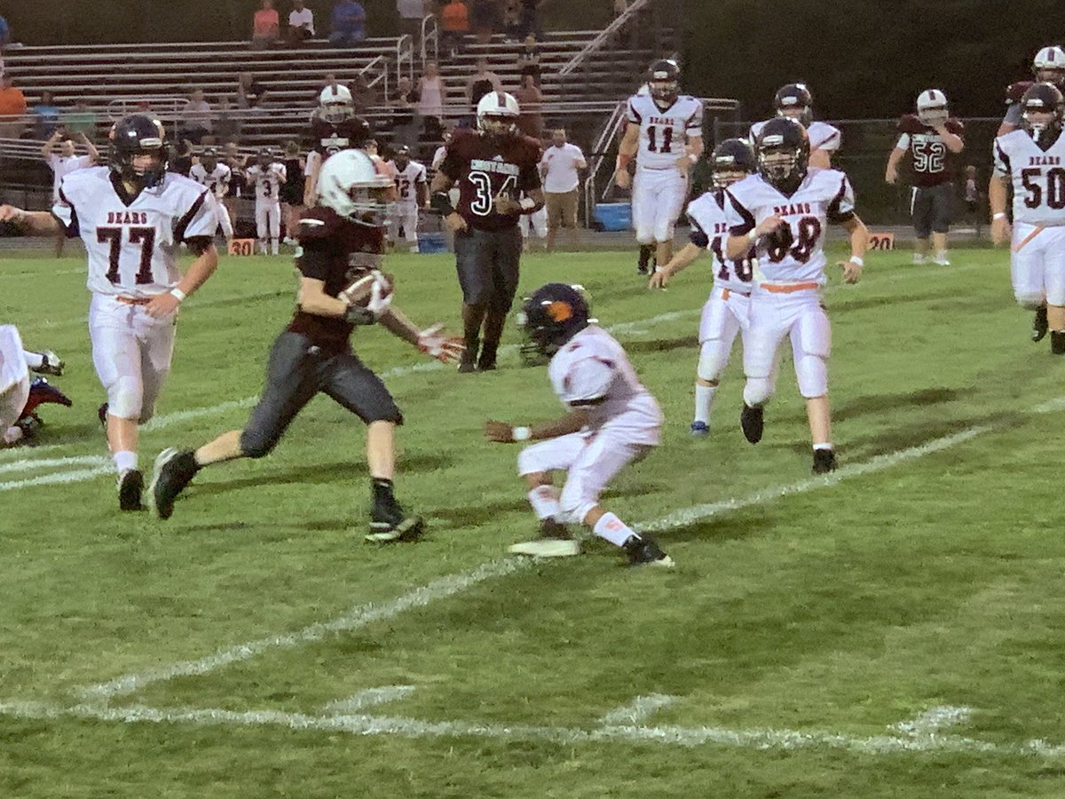 MustangsSms's tweet photo. The Mustangs fall just short again falling to the Bland Bears 24-18 in overtime. #GoMustangs. https://t.co/Rq9F3aupLd