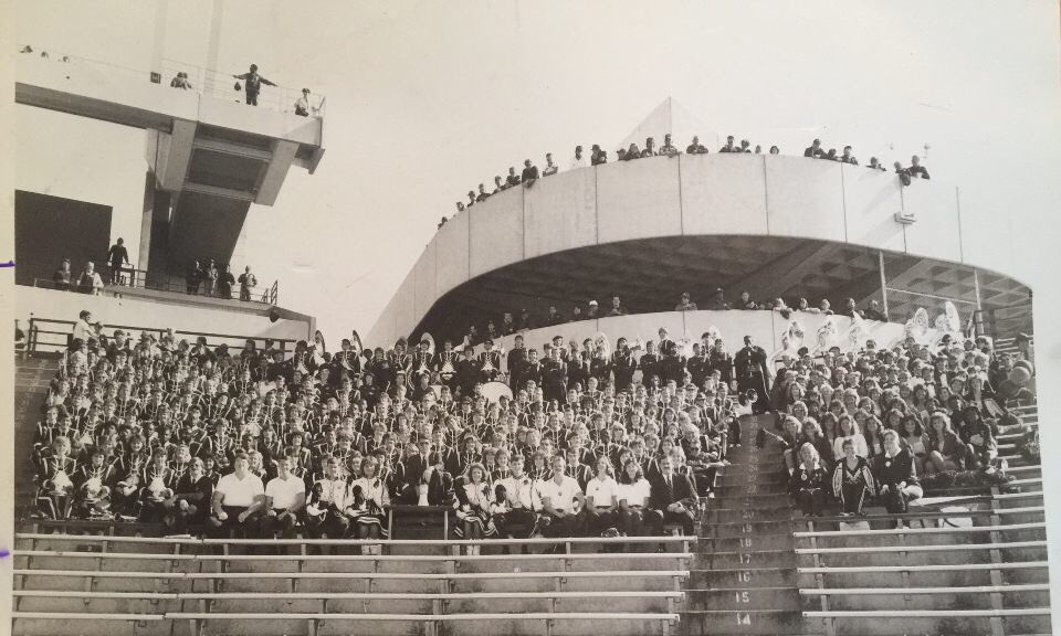 TheCarolinaBand's tweet photo. How the times have changed! Check out this photo from the 80s! #TBT #builtforhistory https://t.co/Em63RqcdUf