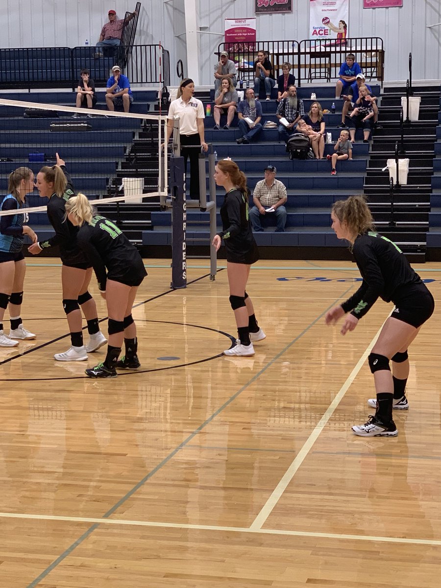 MaywoodSchool's tweet photo. MHC defeats Southwest 25-8 in set 1. @HCPublicSchools #mhcwolves https://t.co/9E7LwM1xud