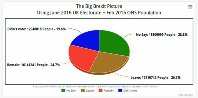 Brexit Vote Pie Chart