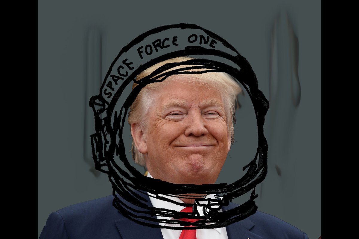 How's the Space Force coming along? #sharpiegate #SharpiePresident #SharpieTrump