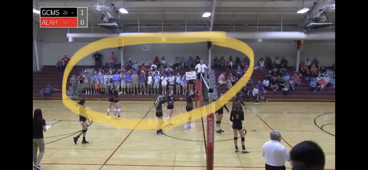Huffman_ALAH's tweet photo. Look at how awesome this student section is at tonight’s volleyball game! #GoKnights https://t.co/aW9SEzYrFE