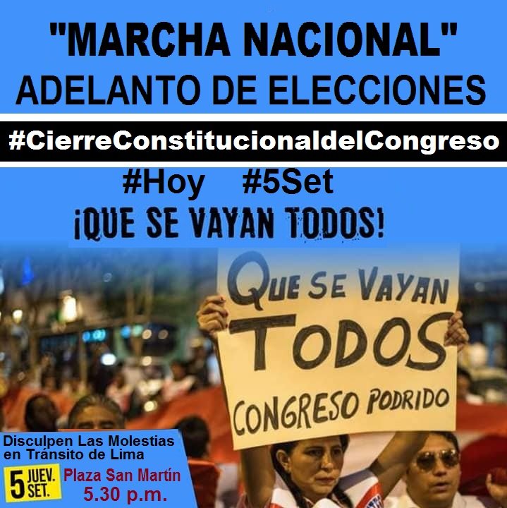 LEONELASUMMER's tweet image. #5Set #PlazaSanMartin #Marcha 
El Peru Unido