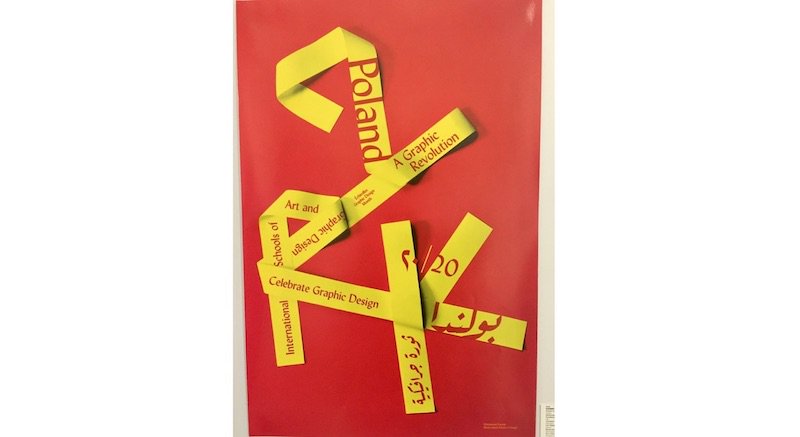 typedirectors's tweet photo. See #TDC65 award-winning work at #PJATK #Warsaw thru Sept 30. Congratulations to @RISD @risd_gd student Mohammed Nassem for his #Poland: A Graphic Revolution project, working with instructor Tom Wedell!! Perfect! Details on Warsaw: https://t.co/jQkRHVBjJd https://t.co/0tPHqvZelU