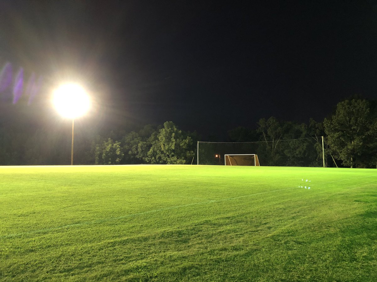 No more soccer games in the dark! The new lights at Jane Terry Hoffman Field are ready to go! ⚽️