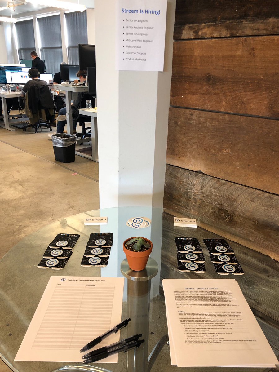 streem_pro's tweet image. Skip the traffic tonight and come learn more about what we’re up to at Streem! We’re hiring! #pdxtechcrawl #pdxtech #pdx #AI #AR #Hiring
