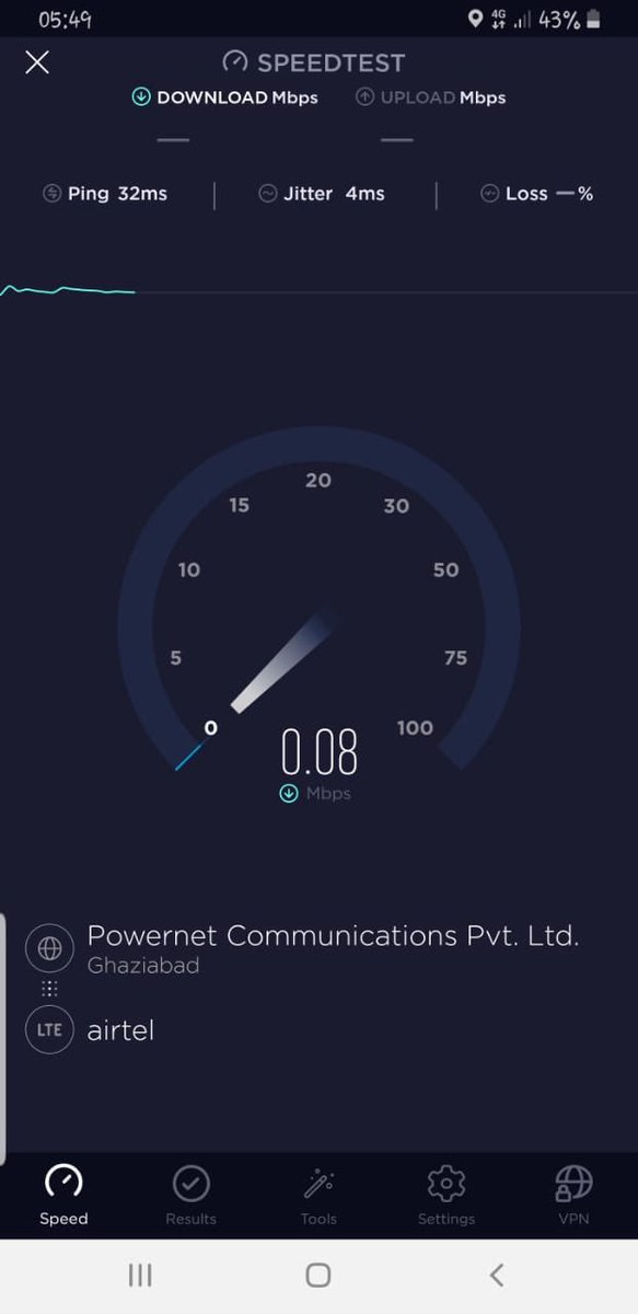 AnshulPatro's tweet image. #fed_up #poor_service 
In the era of speed and 4g, this is what @airtelindia offers. Despite various complaints in past 3 months, nothing improved. Why open network joke