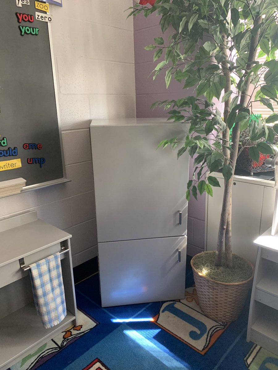 mrsgregory2nd's tweet photo. Truly blessed by one of my student’s grandparents taking home our kitchen set and remodeling/ improving it. #WEareLakota #toykitchen #makeover #makeoverkitchen #playworkshop. #socialskills https://t.co/fTpZJW72ox