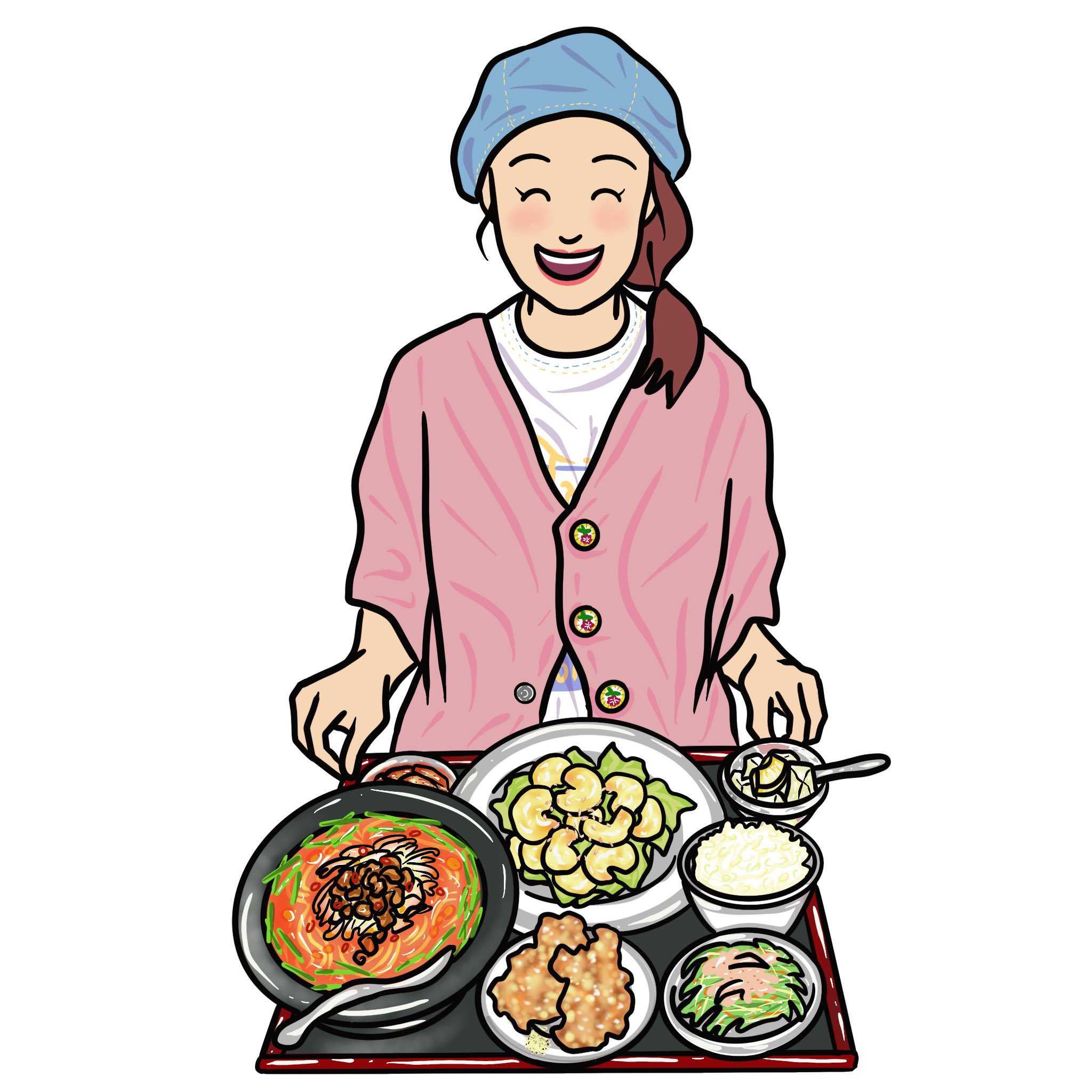 Tata Sumire 中華料理デート 彼女編 アート イラスト イラストレーション イラストレーター イラスト好きな人とつながりたい ガッツリ飯 毎日ごはん フードイラスト 食べ物イラスト 海老マヨ定食 T Co Zfvgwvo61m Twitter