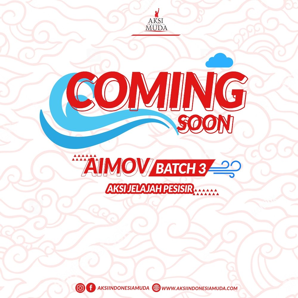 #AIMOVBatch3

Aksi Indonesia Muda Open Volunteer Batch 3

Are you ready guys ? ~~~ 
Pantau terus sosial media kami yah 😉 

#AksiIndonesiaMuda #OpenVolunteer #AIMOV #Batch3 #AksiJelajahPesisir