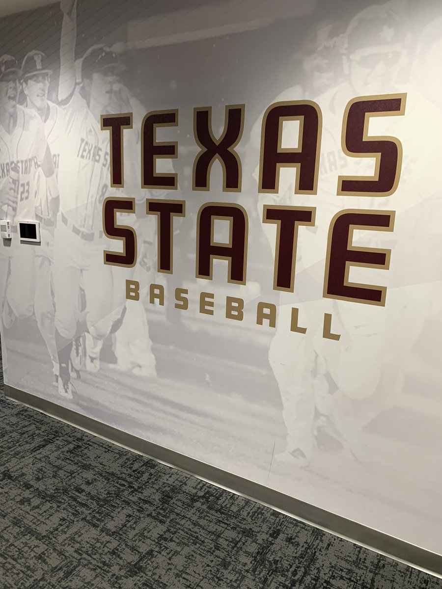 justincryer's tweet photo. First class facilities for @TxStateBaseball Thanks to coach @trouty16 for allowing @MarucciSports to be part of the program! #EatEmUp https://t.co/UAxCm5NHNC