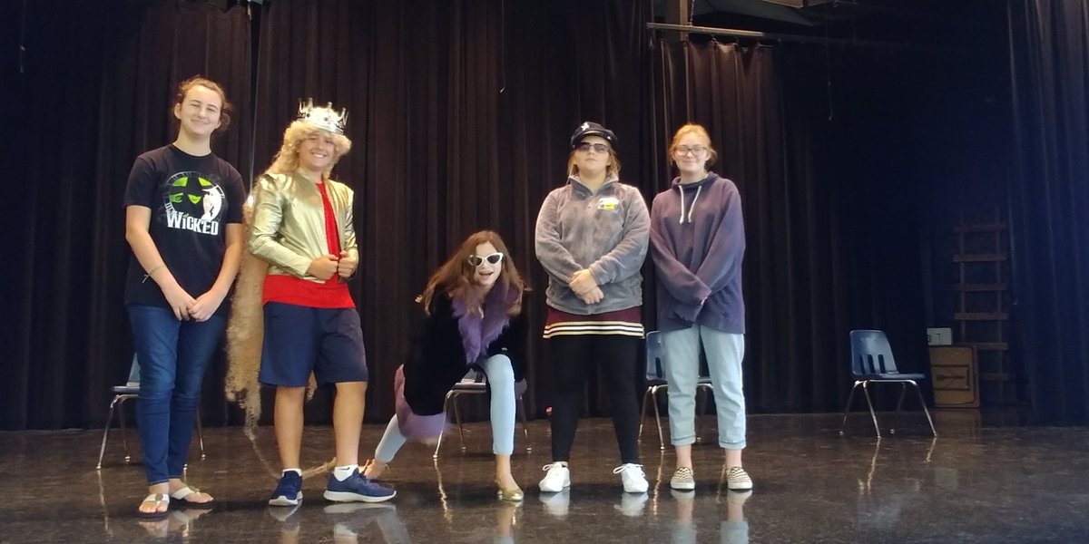 MJHTheatre's tweet photo. A little pantomime fun in TA2 today. #TAII #Theatrenerds #MJHrising https://t.co/Q5uKXItNux